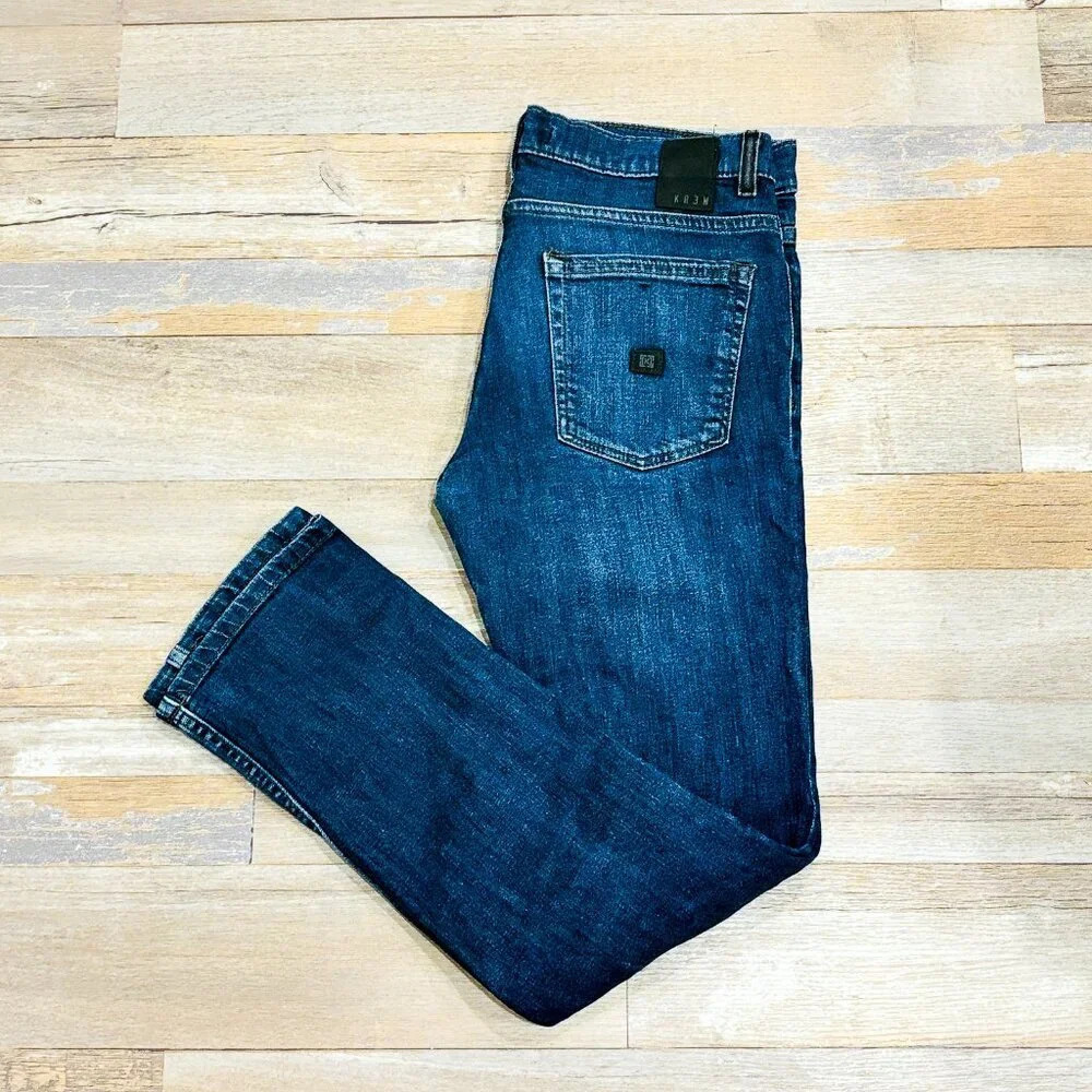 KREW Blue Skinny Jeans | Men’s Stretch Denim *‎